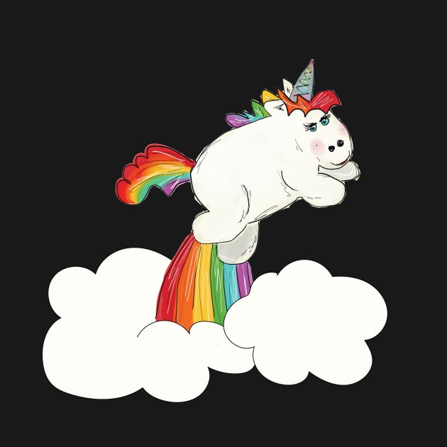 Rad White Unicorn by kristinbell