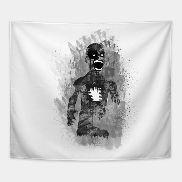 zombie scream zombie tapestry