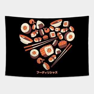 Foodilicious - Sushi Love Tapestry
