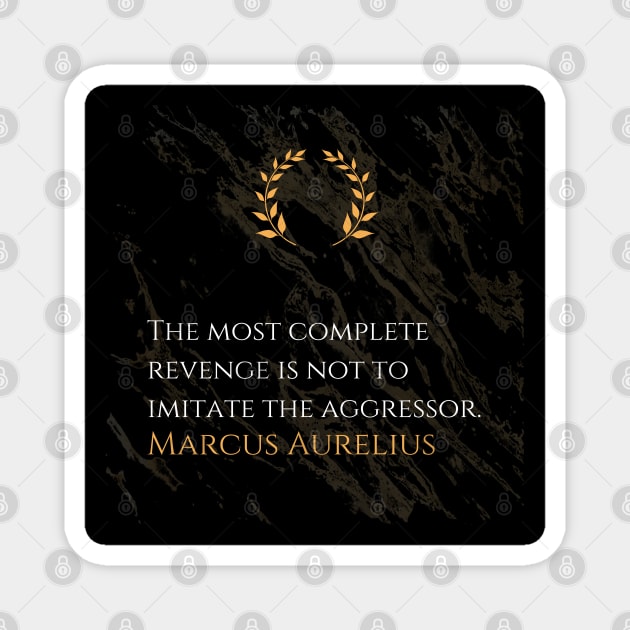 Marcus Aurelius's Triumph: The Art of Noble Retribution Magnet by Dose of Philosophy