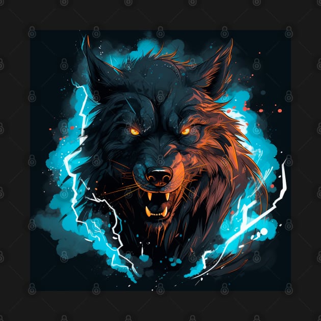 Black Lighting Wolf 2 by Fatal_Des