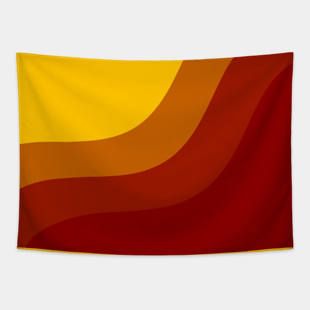 Abstract Waves Tapestry by MrDrajan