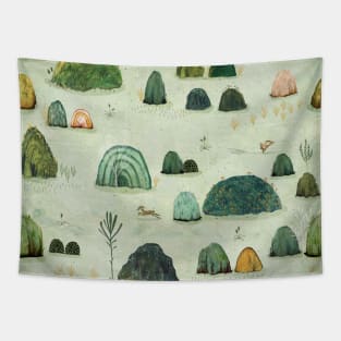 Mossy hills Tapestry