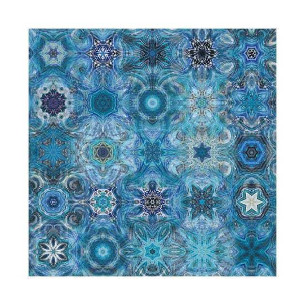 Snowflakes Blue Pattern by ImaginativeDesigns