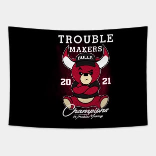 teddy bear basketball Tapestry