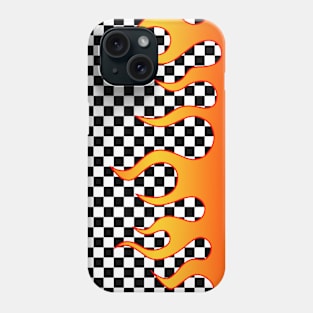 Checkerboard Flames II Phone Case