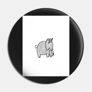 Elephant Birthday Card Pin