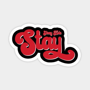 Stray Kids SKZ Stay swirl red typography Magnet