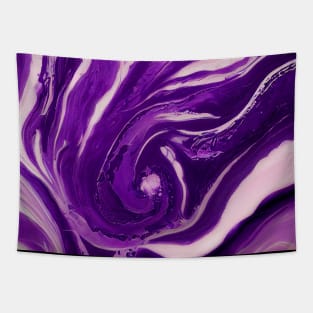 Purple Lavender Geode Marble Swirl Tapestry