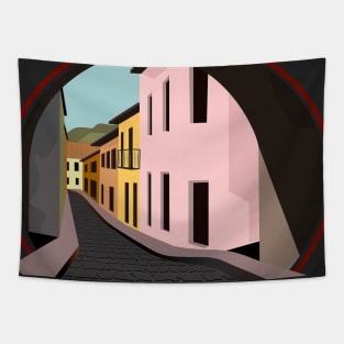 Calle ciudad vieja Tapestry