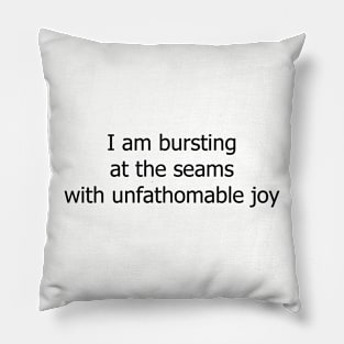 Joy Shirt (Black Font) Pillow