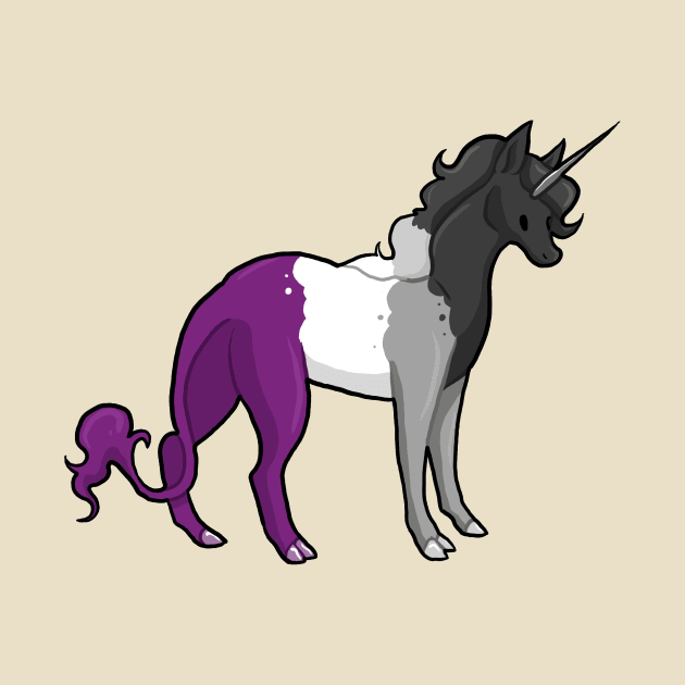 Asexual Pride Unicorn by Khalico