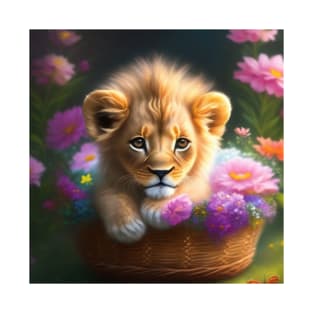 Cute Cub in a Basket T-Shirt