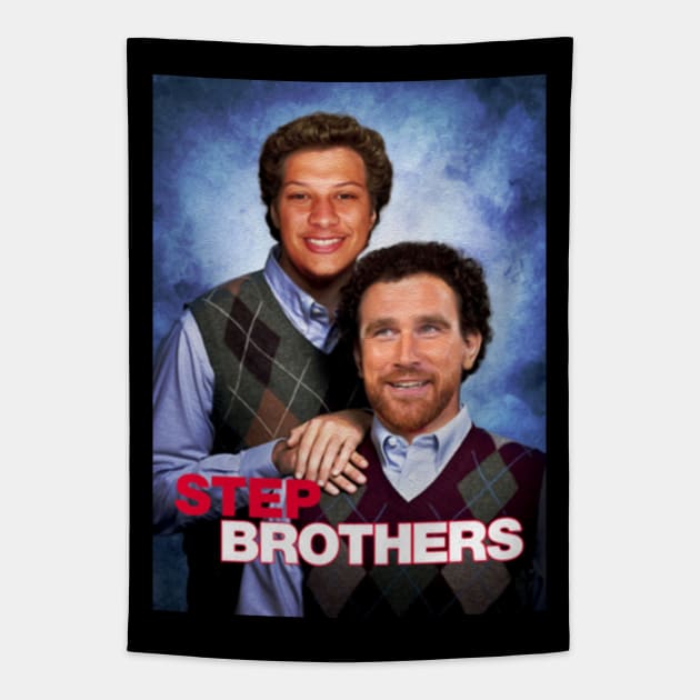 Travis Kelce - Patrick Mahomes // Step Brothers Tapestry by Indranunik