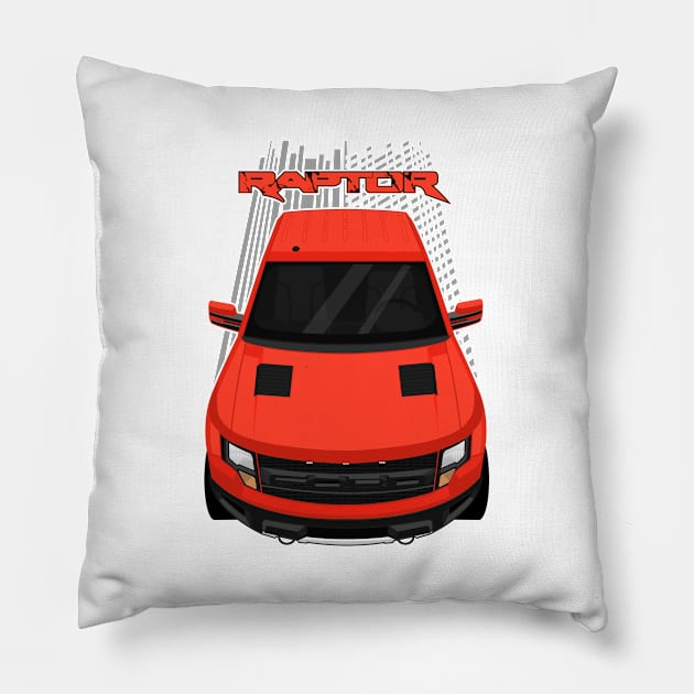 Ford F150 SVT Raptor 2010-2014 - Orange Pillow by V8social