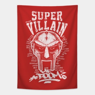 Villain MF Doom White Tapestry