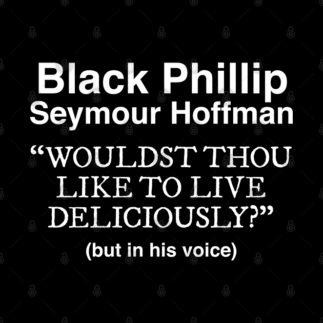 Black Phillip Seymour Hoffman by Bob Rose