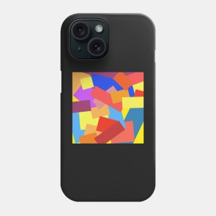 colorful geometrical abstract pattern Phone Case