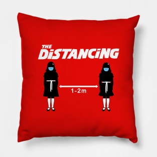 Funny Retro Horror Movie Social Distancing Quarantine Meme Pillow