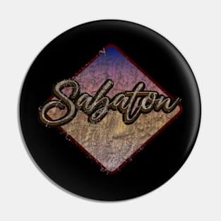 Sabaton vintage design on top Pin