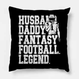 Fantasy Football Husband Daddy Legend Pillow