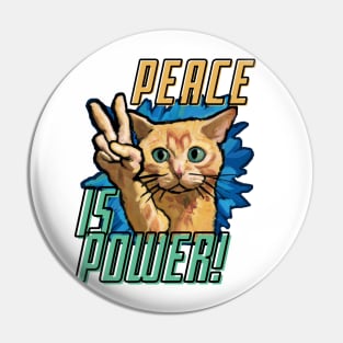 Peace Power Cat Pin