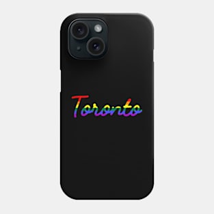 Toronto Pride Parade LGBT Rainbow Flag Phone Case