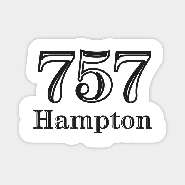 Hampton 757 Virginia USA Magnet by AtlanticFossils