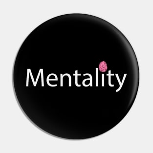 Mentality artistic text design Pin