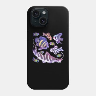 Zebras in freshwater Phone Case