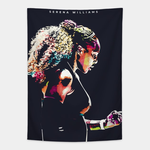 Serena Williams Tapestry by Creativedy Stuff