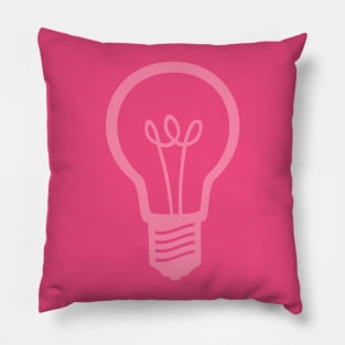 Pink Light Bulb Pillow