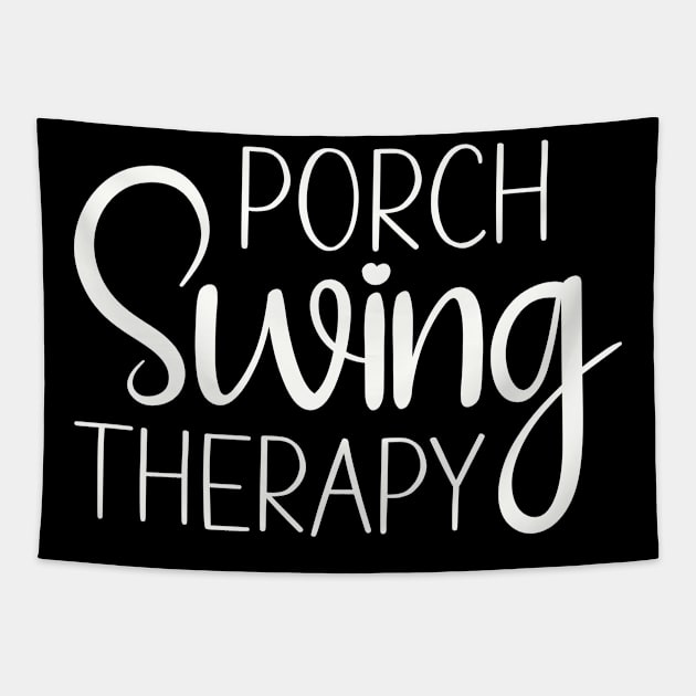 Porch Swing Therapy Tee Shirt Tapestry by Christmas Clatter