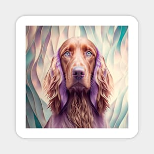 A Fractal Design of An Irish Setter Magnet