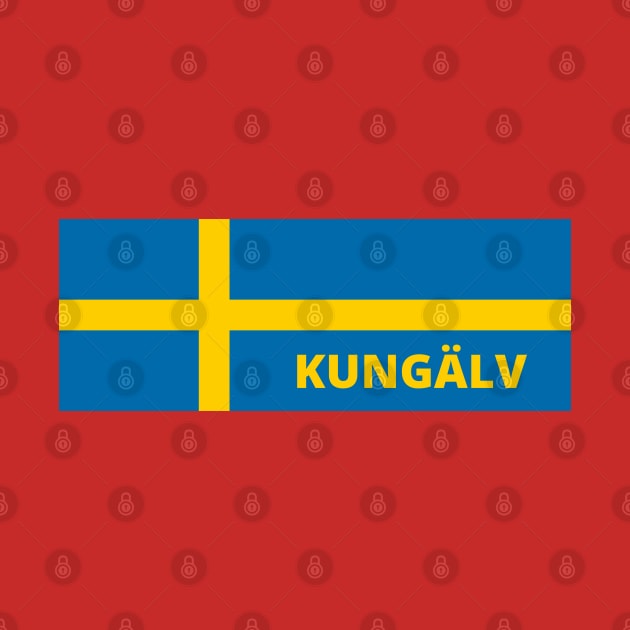 Kungälv City in Swedish Flag by aybe7elf