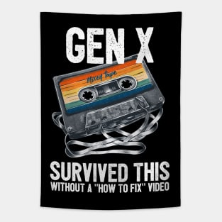 Gen X Survived Tangled Cassette Without Video Tapestry