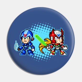 Mega Man X and Zero Pixel Pin