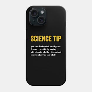 Crocodile Alligator Funny Science Tip alligator Phone Case