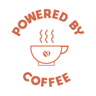 powered by coffee gift for coffee lovers T-Shirt