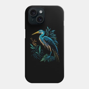 Tropical Heron Phone Case