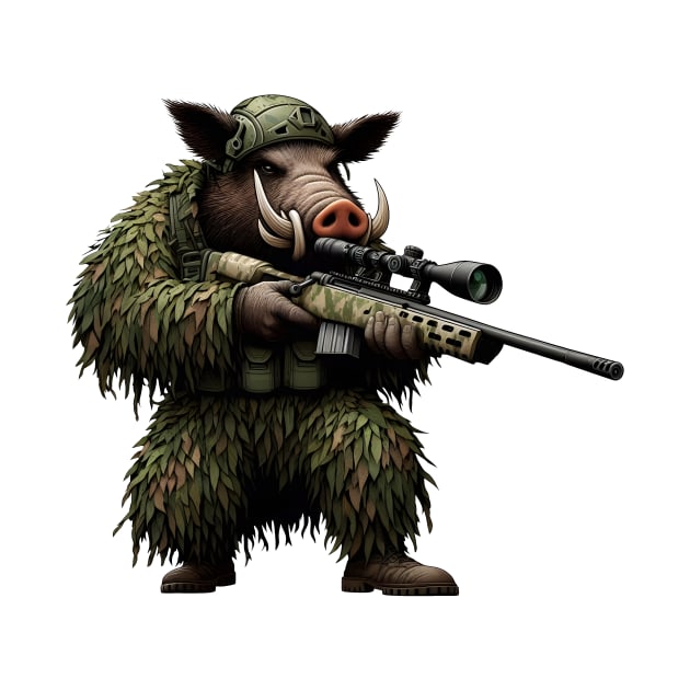 Sniper Wild Boar by Rawlifegraphic