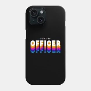 future officer in gradient color Phone Case