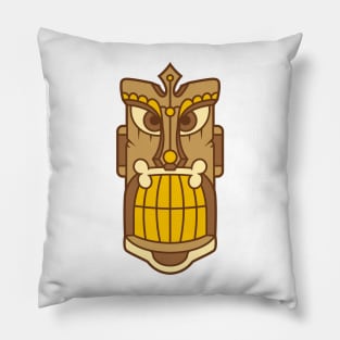 Funny Tribal Tiki Head Pillow