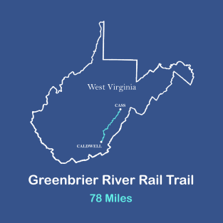 Greenbrier River Rail Trail Route T-Shirt