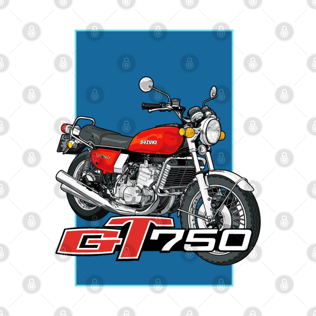Suzuki GT750 Motorcycles TShirt TeePublic