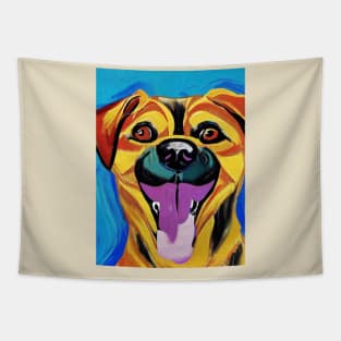 smiling dog Tapestry