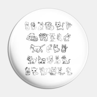 Cats, Cats, Cats and More Cats Pin