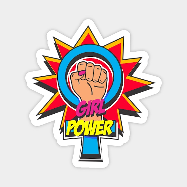 Girl power Magnet by Jennifer