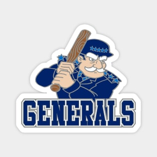 Generals Baseball Logo Magnet