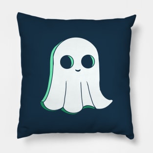 Cute cookie Halloween spirit. Original ghost illustrations in cartoon retro style. Pillow